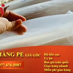 MÀNG PE TRẮNG TRONG 15 ZEM KHỔ 2M 