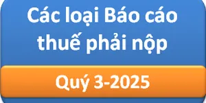 Các loại Báo cáo thuế phải nộp Quý 3-2025