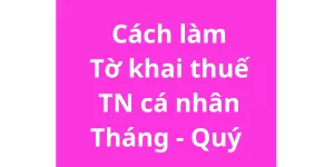Cách tính thuế thu nhập cá nhân theo Tháng hoặc Quý trên Bảng lương Công ty. Hướng dẫn lập Tờ khai thuế TNCN theo TT80 trên Phần mềm HTKK mới nhất