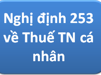 Nghị định 253/2026 về Thuế Thu Nhập Cá Nhân