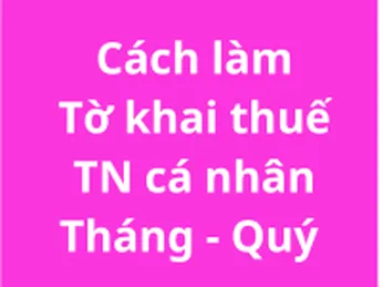 Cách tính thuế thu nhập cá nhân theo Tháng hoặc Quý trên Bảng lương Công ty. Hướng dẫn lập Tờ khai thuế TNCN theo TT80 trên Phần mềm HTKK mới nhất