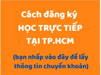 Đăng ký học kế toán trực tiếp tại TPHCM