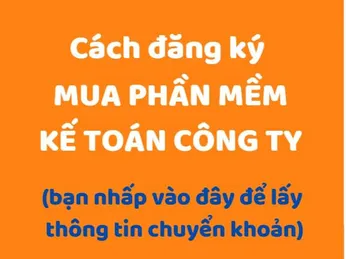 Đăng ký mua phần mềm Kế toán công ty