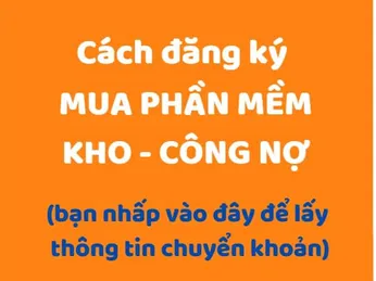 Đăng ký mua phần mềm Kho và Công nợ