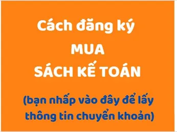 Cách đăng ký mua sách kế toán doanh nghiệp