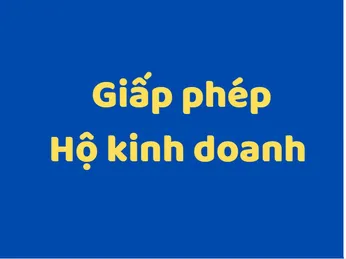 Cách làm Giấy phép kinh doanh hộ cá thể, cách làm Báo cáo thuế  và Sổ sách kế toán cho hộ kinh doanh