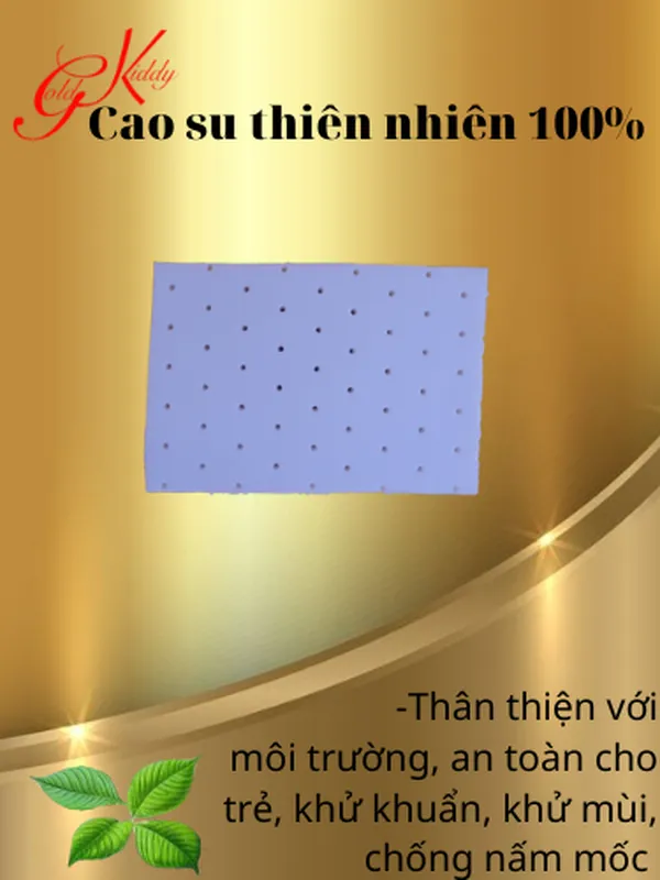 Gối cao su trẻ em dày 5p (20 * 30cm) 