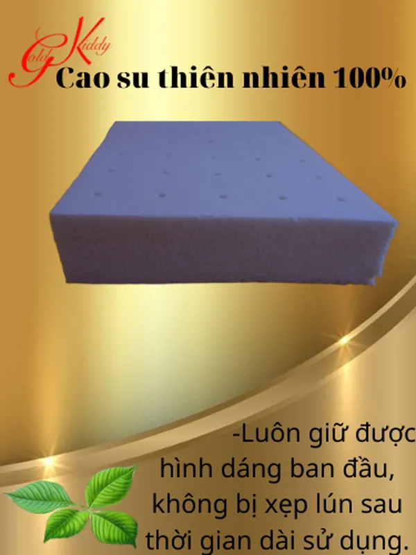 Gối cao su trẻ em dày 5p (20 * 30cm) 