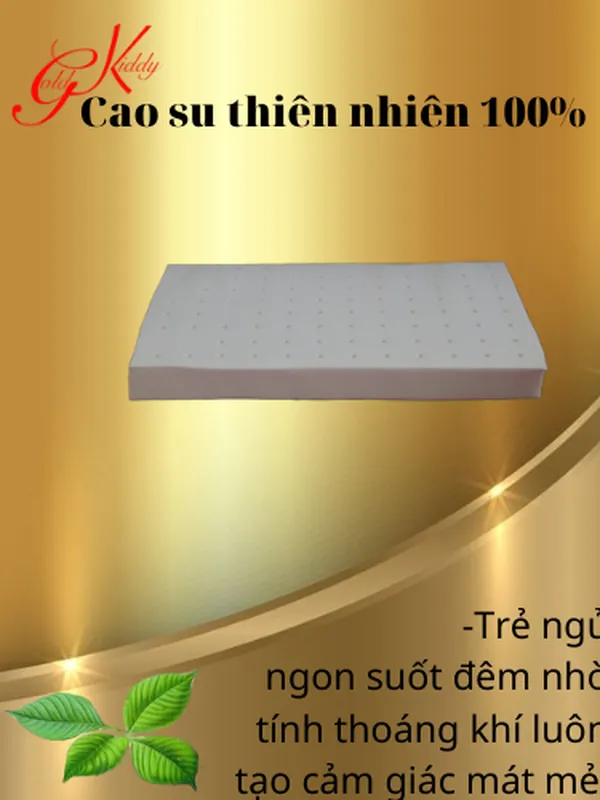 Gối cao su trẻ em dày 5p (20 * 40cm) 