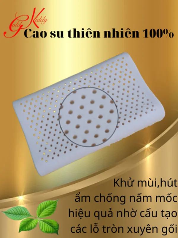 Gối cao su tre em lượn sóng nhẹ (25*47*6/6cm)