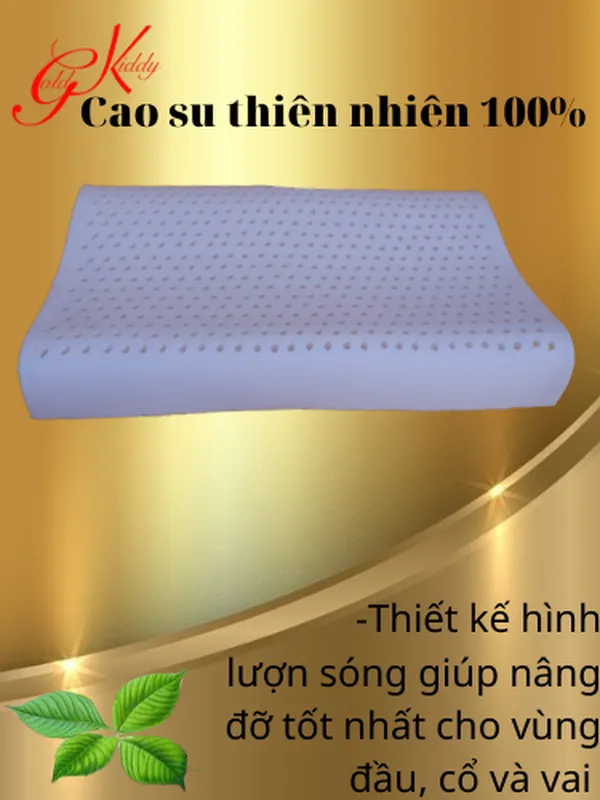 Gối cao su lượn sóng 30*50*7/9