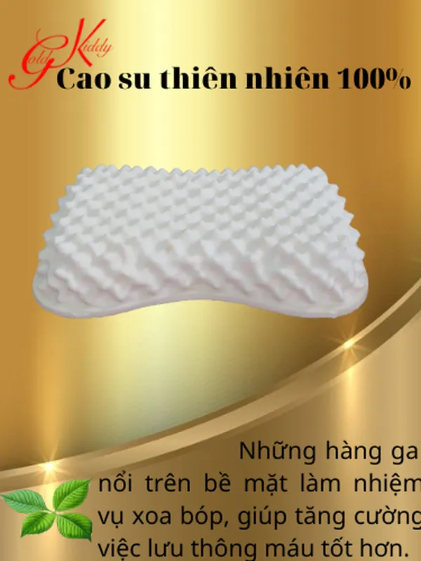 Gối cao su gai Massage hình nơ