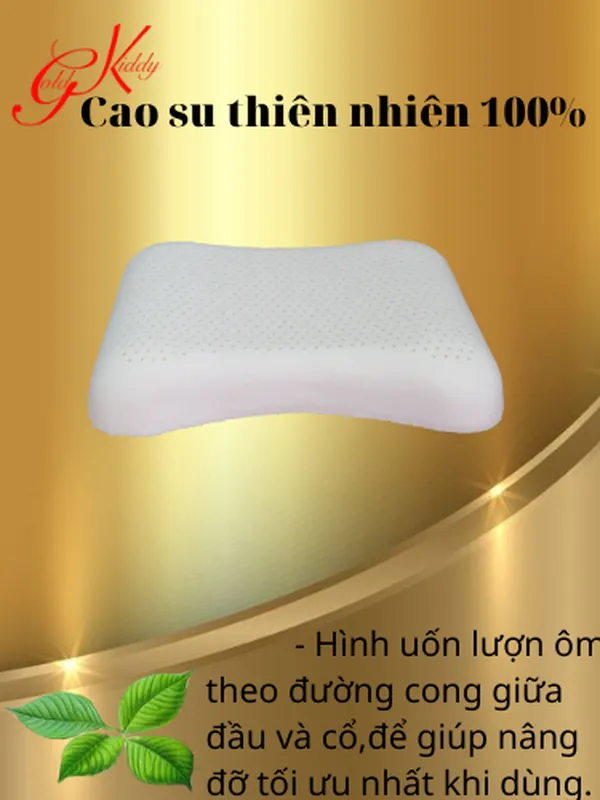 Gối cao su hình nơ 37*57*10/12 cm