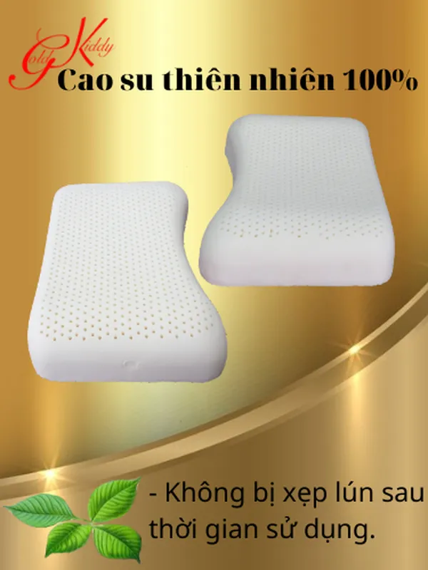 Gối cao su hình nơ 37*57*10/12 cm