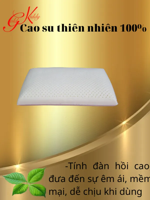 Gối cao su kiểu truyền thống 30*50*9 cm