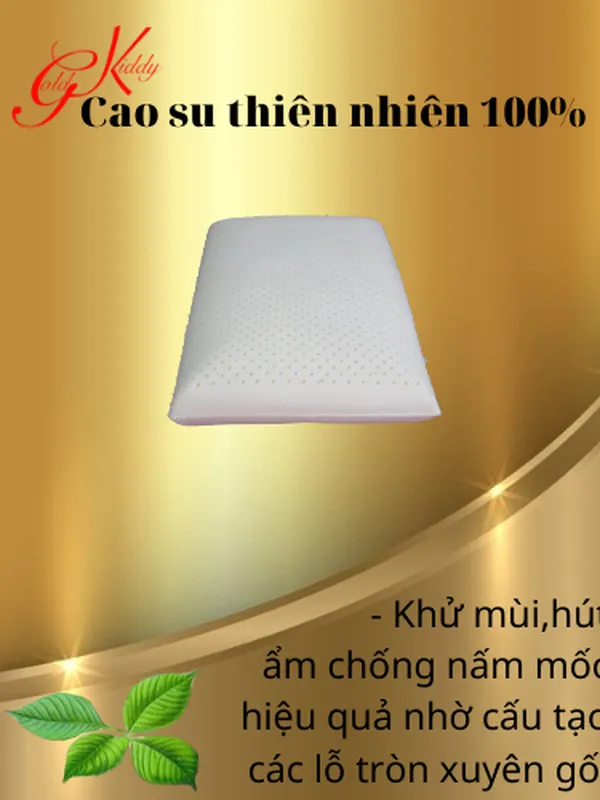 Gối cao su kiểu truyền thống 30*50*9 cm