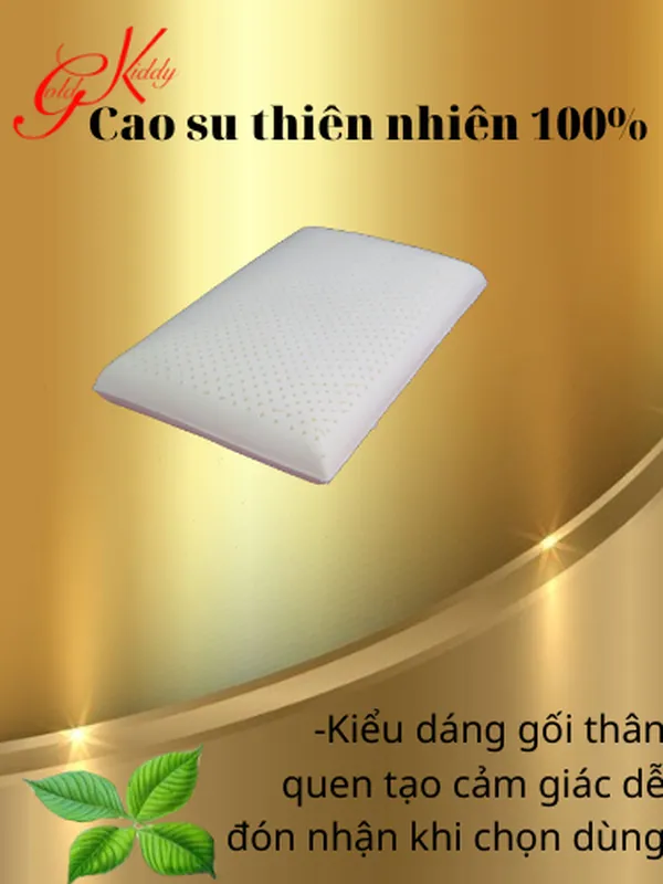 Gối cao su kiểu truyền thống 30*50*9 cm