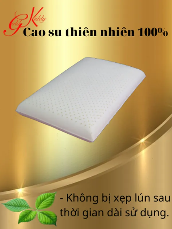 Gối cao su kiểu truyền thống 30*50*9 cm