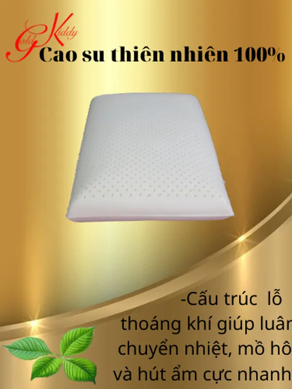 Gối cao su kiểu truyền thống 40*60*14 cm