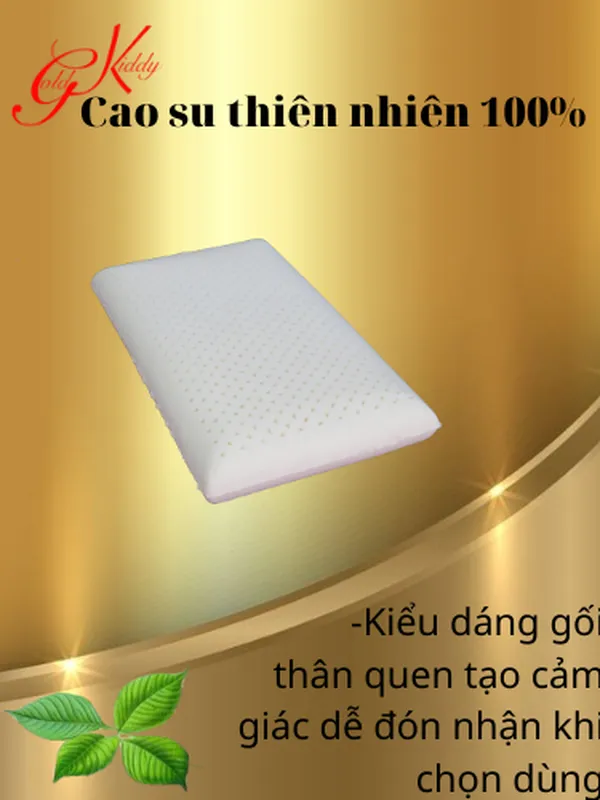 Gối cao su kiểu truyền thống 40*60*14 cm
