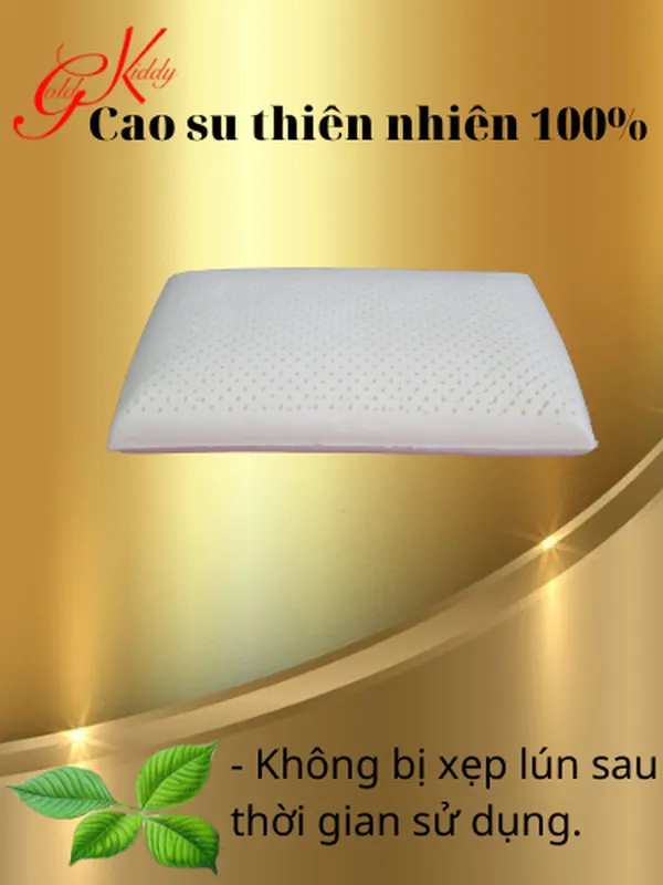 Gối cao su kiểu truyền thống 40*60*14 cm