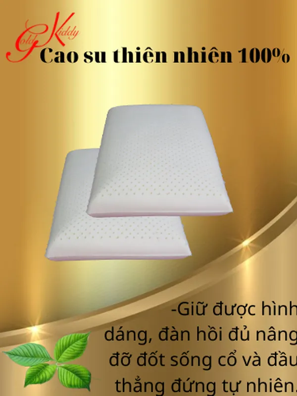 Gối cao su kiểu truyền thống 40*60*14 cm