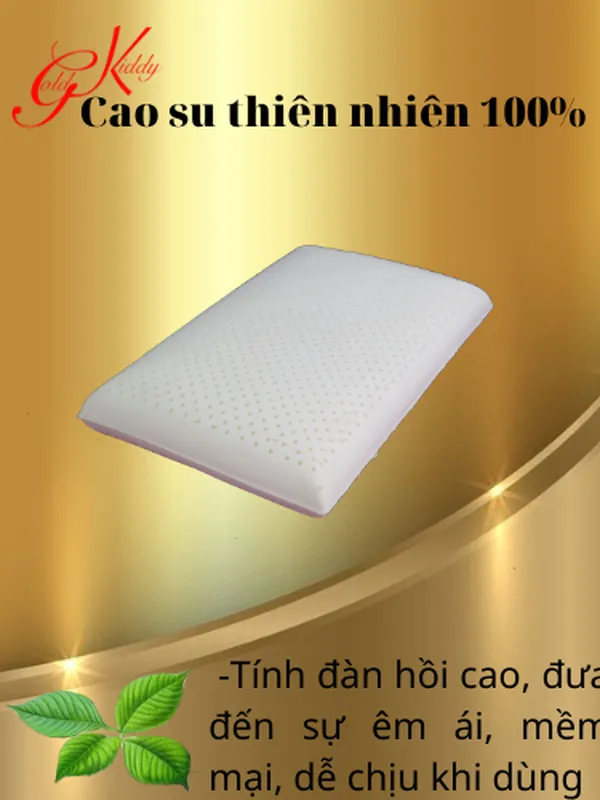 Gối cao su kiểu truyền thống 40*60*14 cm