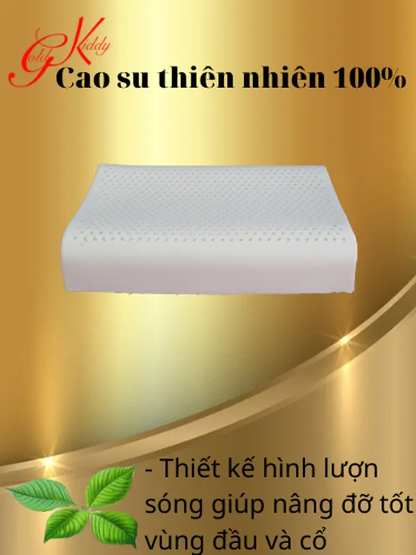 Gối cao su lượn sóng  30*50*10/12cm