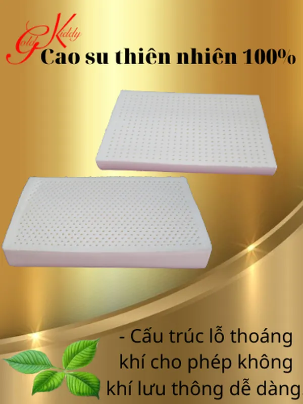 Gối cao su lượn sóng lớn 38*50*8/10 cm 
