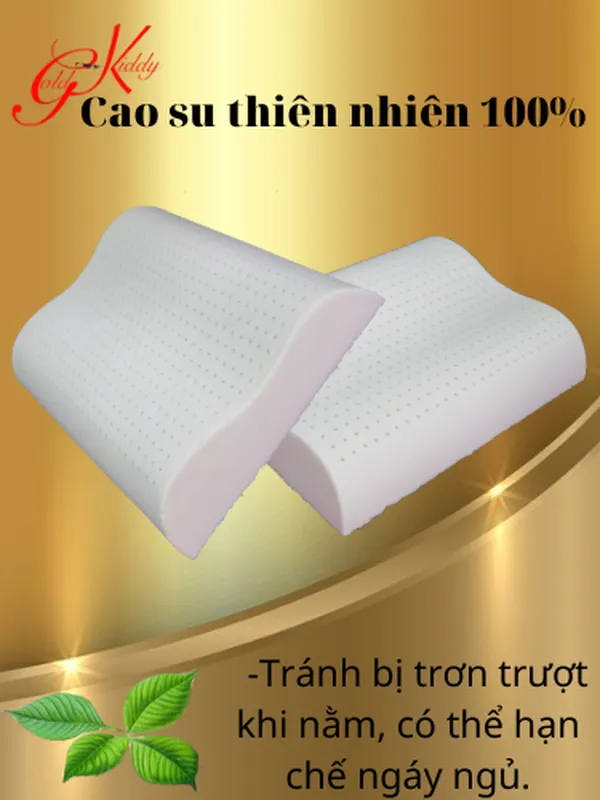 Gối cao su lượn sóng lớn 38*50*8/10 cm 