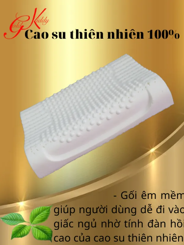 Gối cao su gai Massage lượn sóng