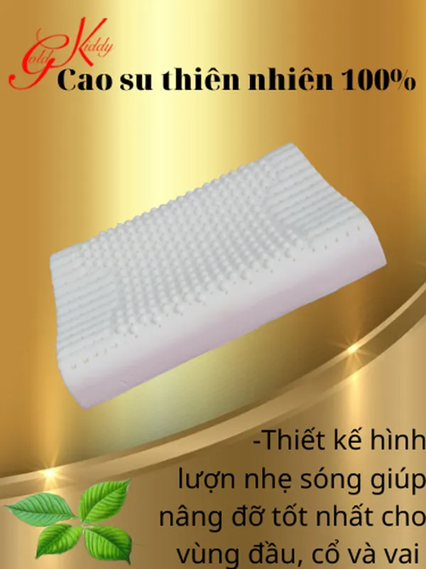 Gối cao su gai Massage lượn sóng 