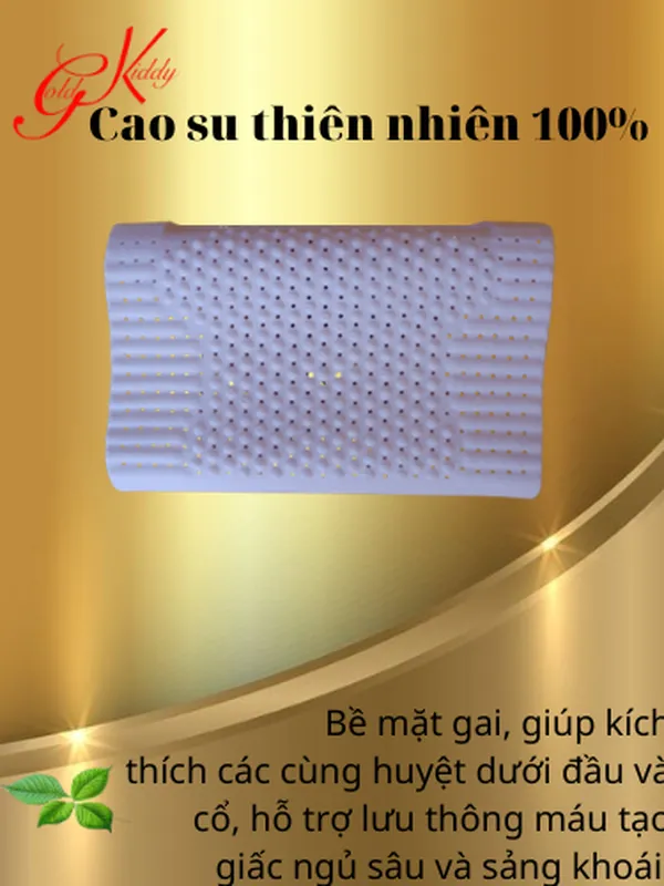 Gối cao su gai Massage lượn sóng 
