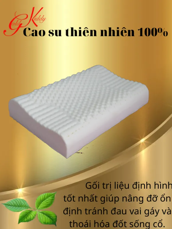 Gối cao su gai Massage lượn sóng 