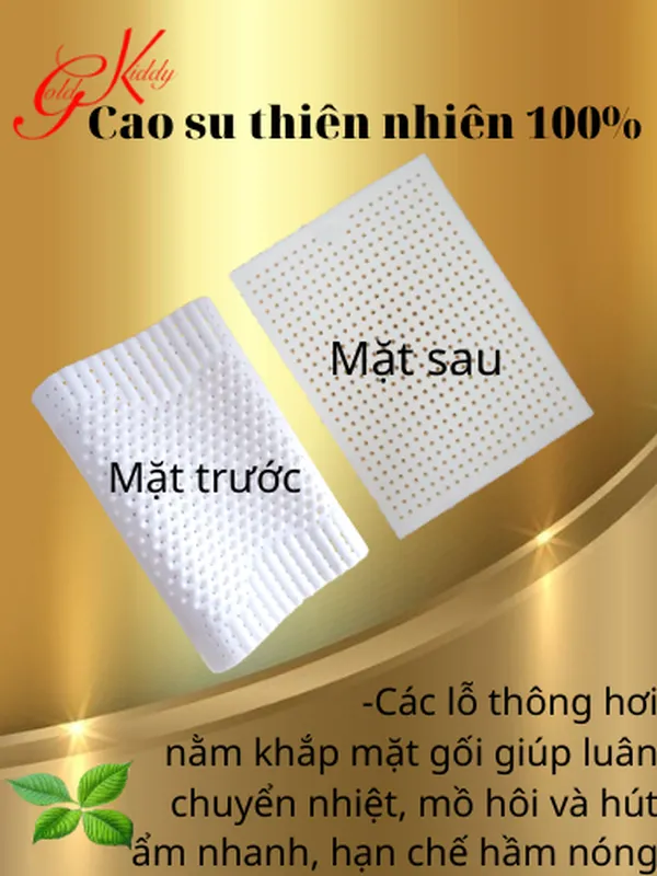 Gối cao su gai Massage lượn sóng 