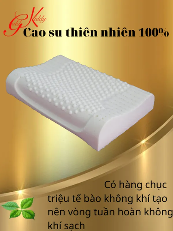 Gối cao su gai Massage lượn sóng 