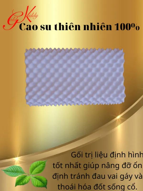 Gối cao su gai Massage lượn sóng