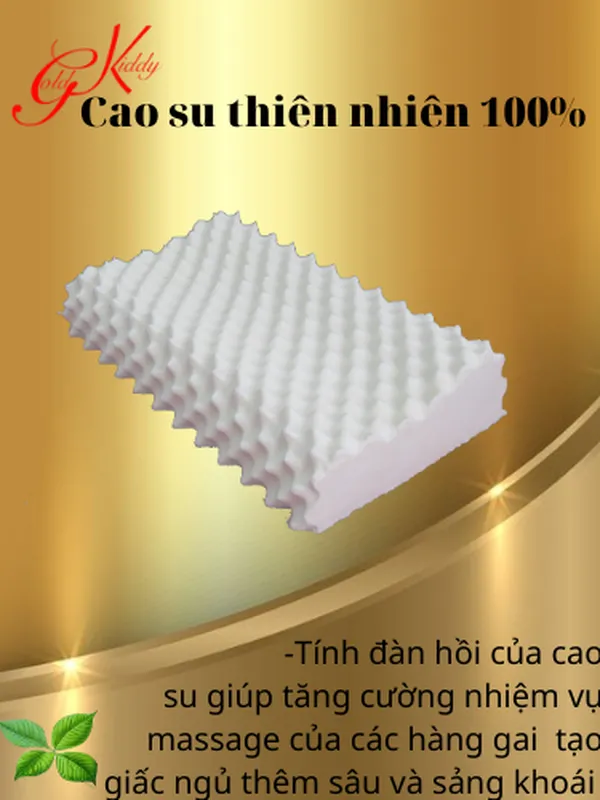 Gối cao su gai Massage lượn sóng