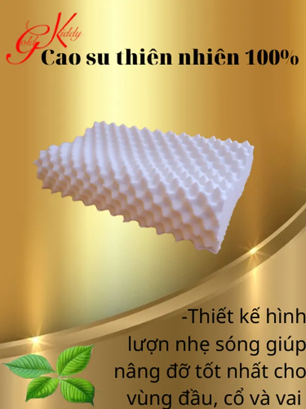 Gối cao su gai Massage lượn sóng