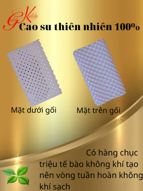 Gối cao su gai Massage lượn sóng