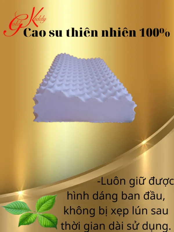 Gối cao su gai Massage lượn sóng