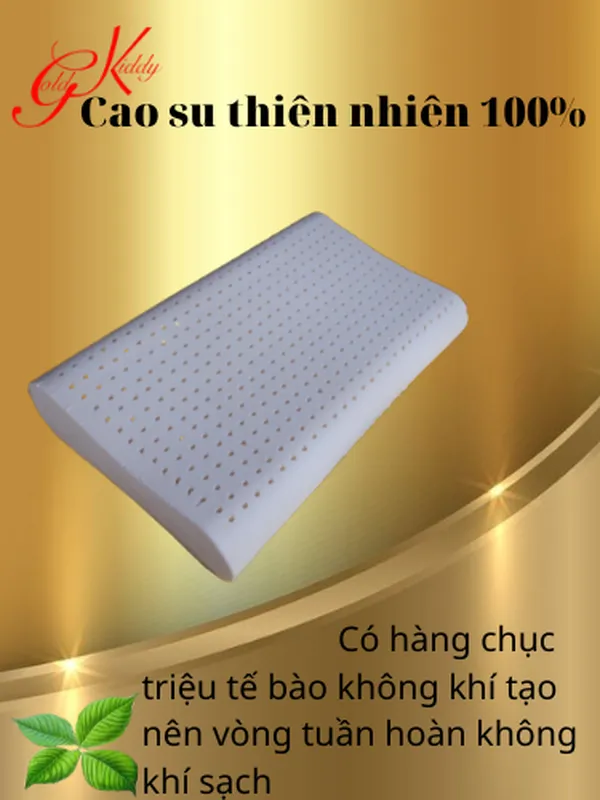 Gối cao su lượn sóng 37*57*11 cm