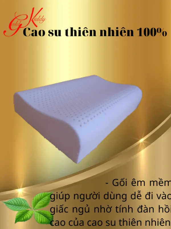Gối cao su lượn sóng lớn 40*60*10/12 cm