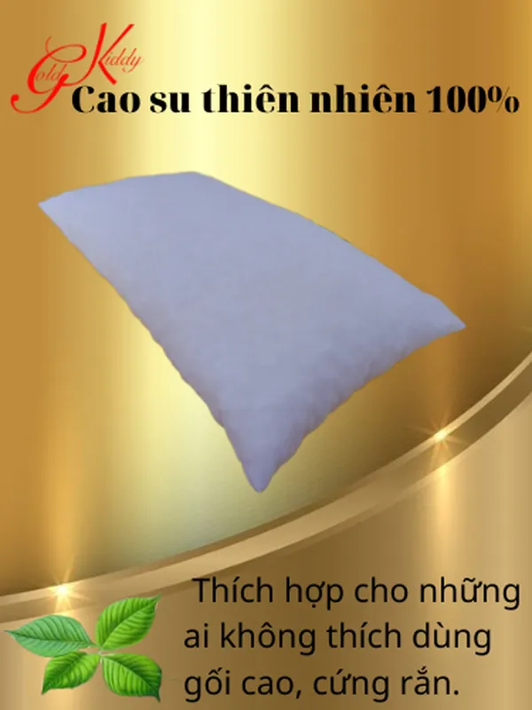 Gối cao su nhuyễn trẻ em (20*40 cm) 
