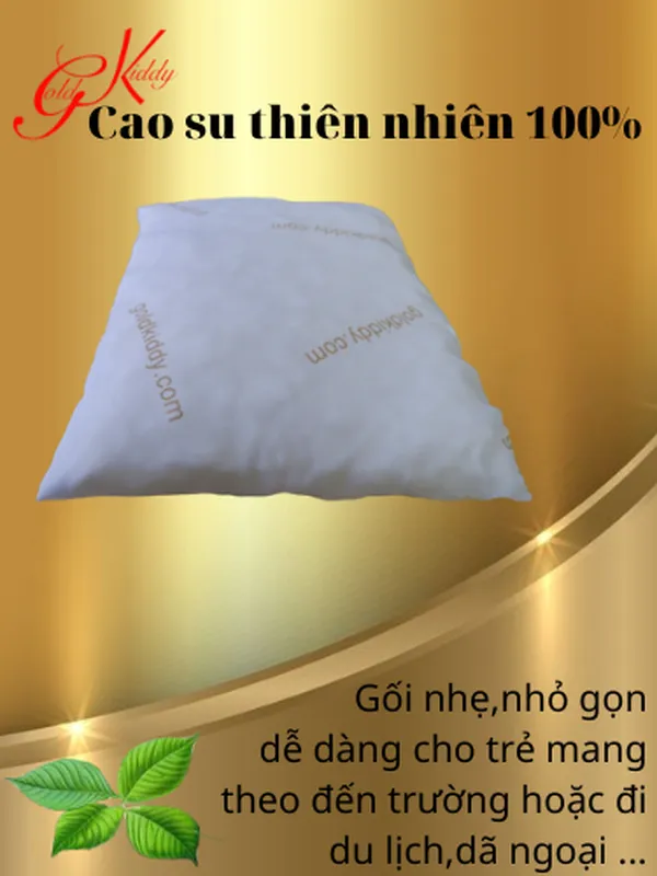Gối cao su nhuyễn trẻ em (25*50cm)