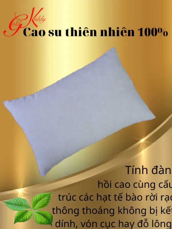 Gối cao su thiên nhiên xay nhuyễn (50*70 cm)