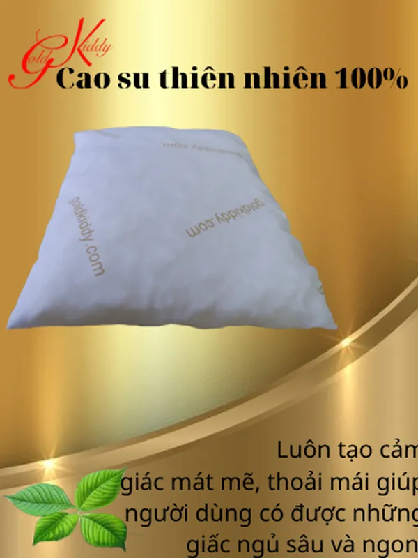 Gối cao su thiên nhiên xay nhuyễn (50*70 cm)