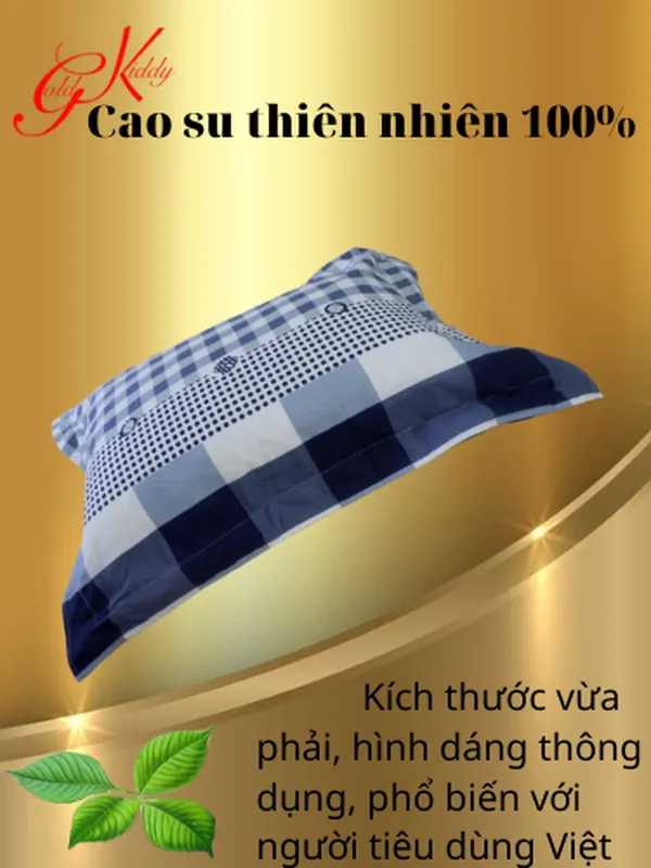 Gối cao su thiên nhiên xay nhuyễn (50*70 cm)