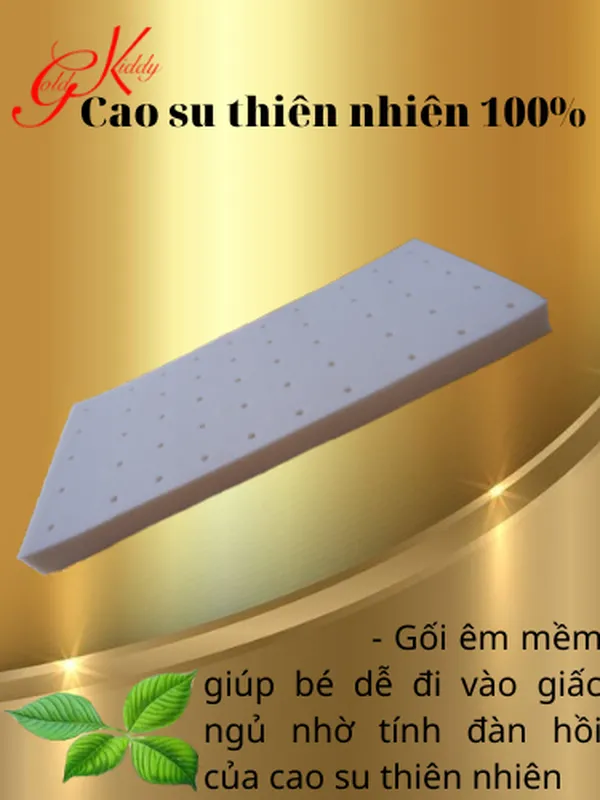 Gối cao su trẻ em dày 2.5p (20 * 40cm)