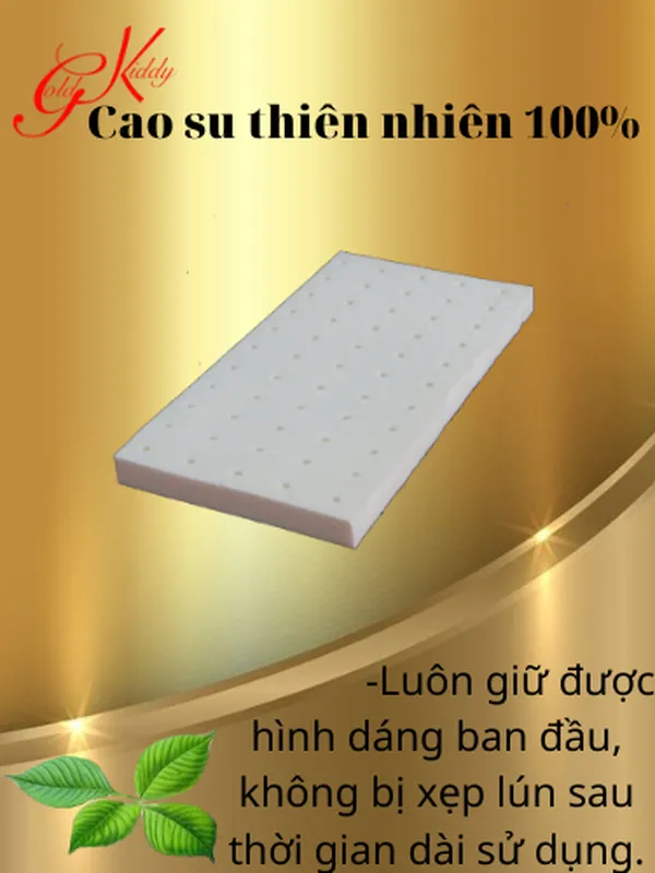 Gối cao su trẻ em dày 2.5p (20 * 40cm)